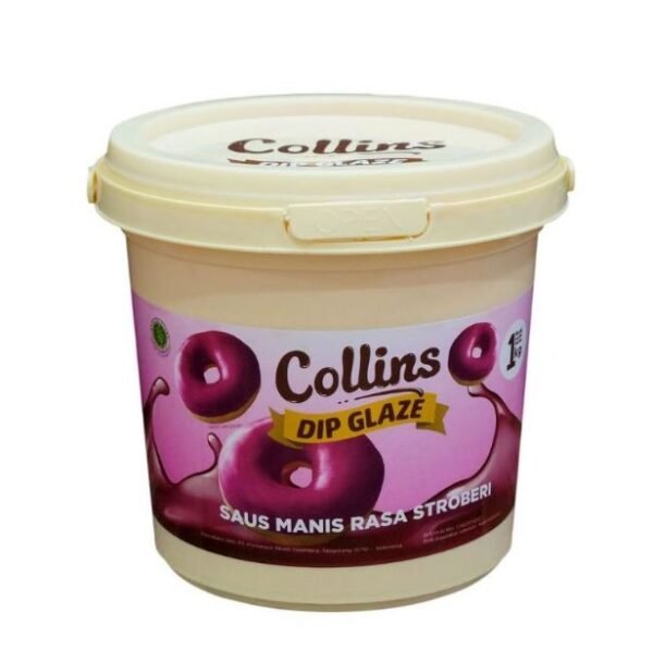 Collins Dip Glaze Rasa Strawbery- 1 kg